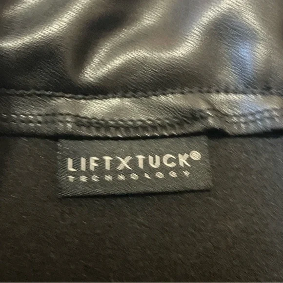 SCULPT*HER by NYDJ Faux Leather A Line Skirt - Picture 11 of 15